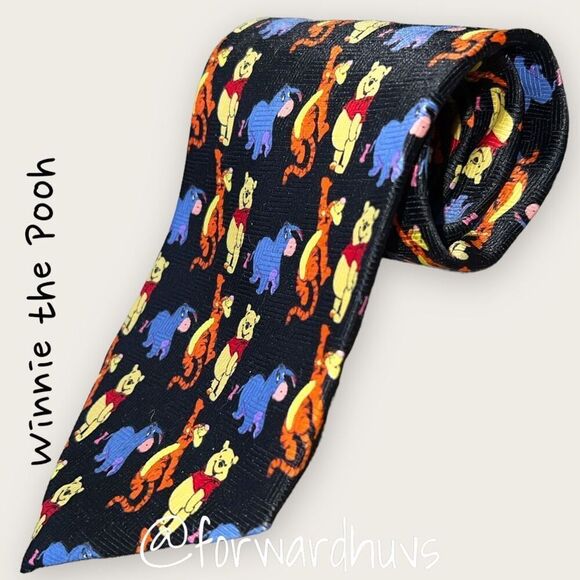 Disney Winnie The Pooh Necktie | Pooh Character Neck Tie - Picture 2 of 8
